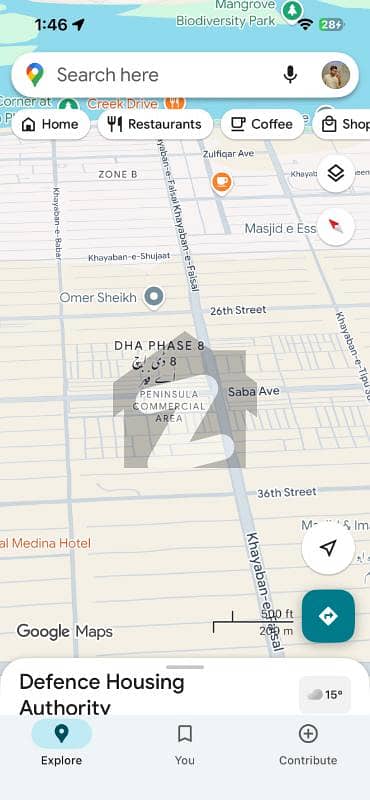 پینینزولیا کمرشل ایریا ڈی ایچ اے فیز 8,ڈی ایچ اے ڈیفینس,کراچی میں 4 مرلہ کمرشل پلاٹ 5.55 کروڑ میں برائے فروخت۔