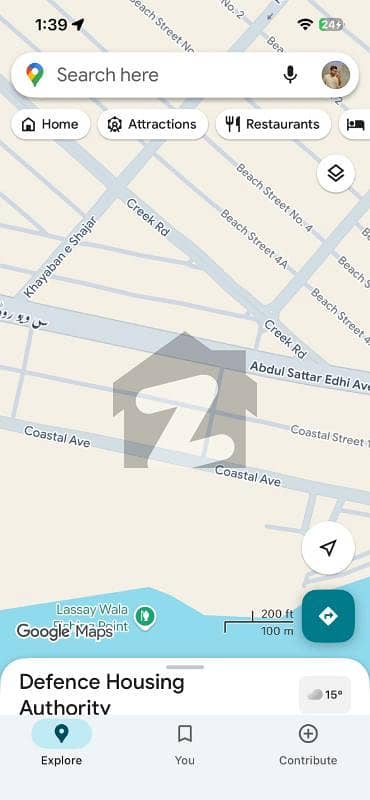 Plot Available For Sale At Costal Street Phase 8 DHA Karachi