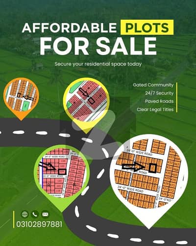 نارتھ ٹاون ریزیڈینسی سُرجانی ٹاؤن,گداپ ٹاؤن,کراچی میں 3 مرلہ رہائشی پلاٹ 35.0 لاکھ میں برائے فروخت۔