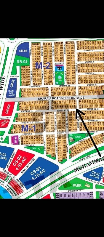 ڈی ایچ اے فیز 1 ۔ سیکٹر ایم ڈی ایچ اے فیز 1,ڈی ایچ اے ڈیفینس,ملتان میں 1 کنال رہائشی پلاٹ 1.3 کروڑ میں برائے فروخت۔