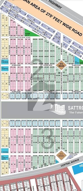 240 Sq yards Lease plot For Sale  400 facing 40 Fit Road West Open