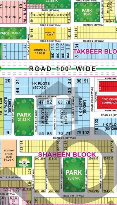10 MARLA PLOT TAKBEER BLOCK BAHRIA TOWN FOR SALE