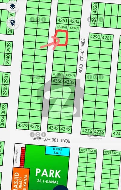 ڈی ایچ اے فیز 7 - بلاک وائے فیز 7,ڈیفنس (ڈی ایچ اے),لاہور میں 2 کنال رہائشی پلاٹ 7.5 کروڑ میں برائے فروخت۔