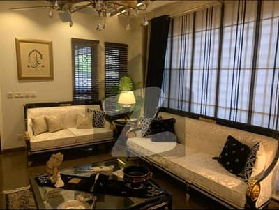 Full Furnished With Basement 5 Beds 1 Kanal Ideal Location House for Rent in DHA Phase 7 Lahore