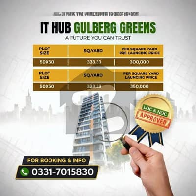 گلبرگ گرینز گلبرگ,اسلام آباد میں 13 مرلہ کمرشل پلاٹ 11.66 کروڑ میں برائے فروخت۔