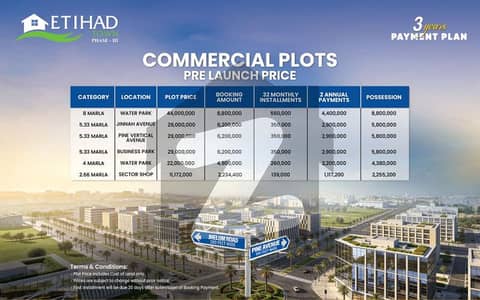 5.33 Marla Pine Vertical Commercial is for Sale in Etihad Town Phase 3 5.33 Marla Pine Vertical Commercial is for Sale in Etihad Town Phase 3