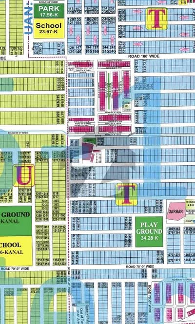 ڈی ایچ اے فیز 7 - بلاک ٹی فیز 7,ڈیفنس (ڈی ایچ اے),لاہور میں 2 کنال رہائشی پلاٹ 7.35 کروڑ میں برائے فروخت۔