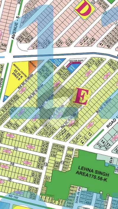 ڈی ایچ اے فیز 6 - بلاک ای فیز 6,ڈیفنس (ڈی ایچ اے),لاہور میں 1 کنال رہائشی پلاٹ 3.75 کروڑ میں برائے فروخت۔