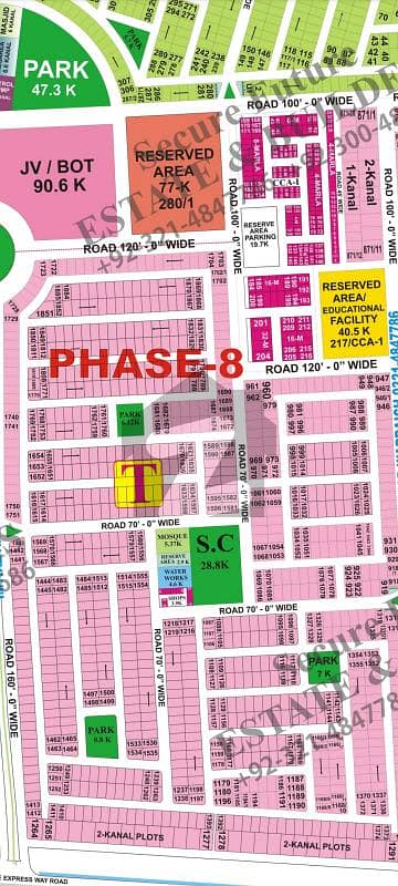 Phase 8 T Block hot location main road two side open three side cover