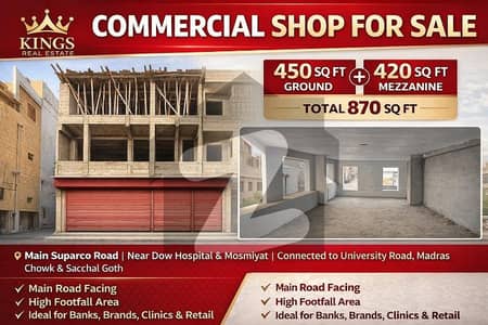 Main Road Spacious Shop Plus Mezzanine Available For Sale