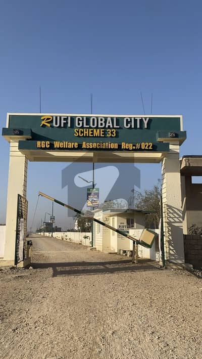 Prime Residential Plot For Sale In Rufi Global City, Scheme 33, Karachi.