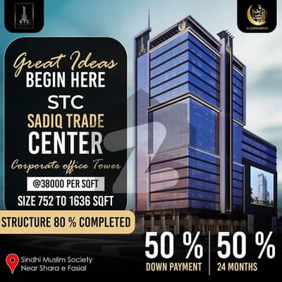 Offices available for SALE @ 38k per SQFT 2 years flexible installment plan