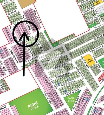 Facing Park Corner Paid Open Form Plot For Sale Located In Low Cost D Bahria Orchard Lahore