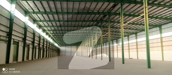 100000 Lac Sqft Covered area Warehouse Available for Rent In Sunder Industrial Estate Lahore.
