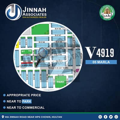 05 Marla Prime Plot for Sale Sector V (Near Park & Commercial)