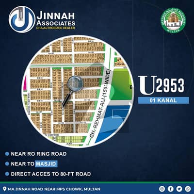 1 Kanal Corner Possession Plot for Sale Near Ring Road & 80ft Road