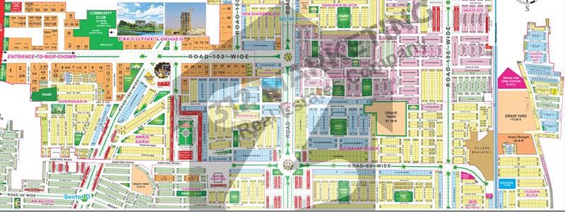 No Tax No Transfer Fee 10 Marla Open Form On Ground Residential Plot Is For Sale In Bahria Town Lahore