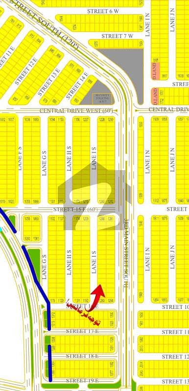 IDEAL LOCATION PLOT AVAILABLE FOR SALE DHA CITY SECTOR : 6E