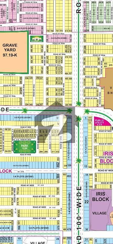 10 Marla Plot Available at Jasmine Block, Sector C for Sale. ALL DUES PAID