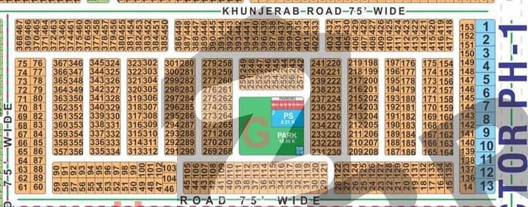 1 Kanal Residential Plot available for sale in Block-G, LDA CITY Lahore.