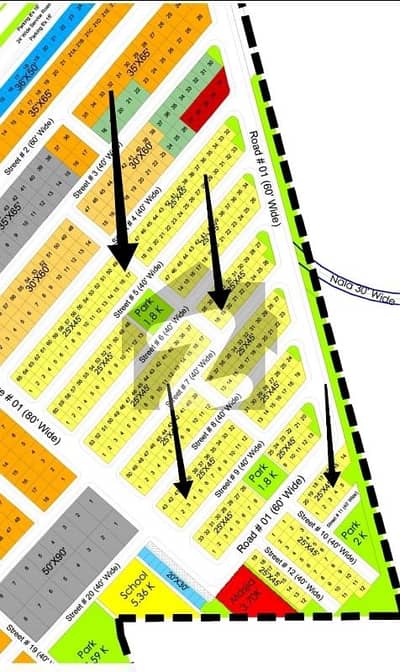 5 Marla Plot 9. Street 3. Sector B. DHA 4 River View North