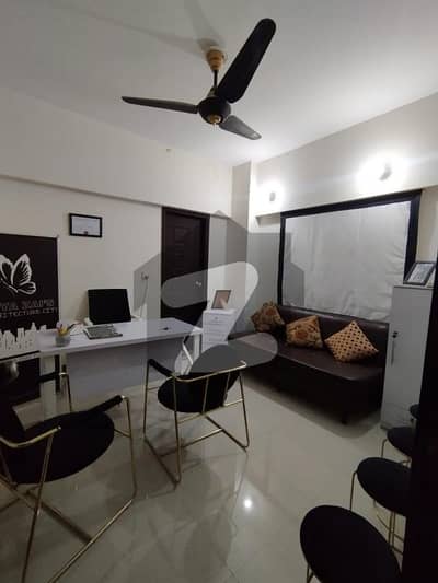 Fully furnished 3-room office on main road in Gulistan-e-Jauhar Block 2 with lift & 24/7 utilities ideal for corporate use | Fair Deal Associates