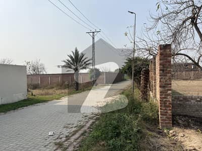 3 kanal residential farmhouse plot for sale with boundary wall