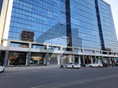 Bank Rented 1400 sqft Showroom Facing Main Jinnah Avenue with Basement and Mezzanine Floor