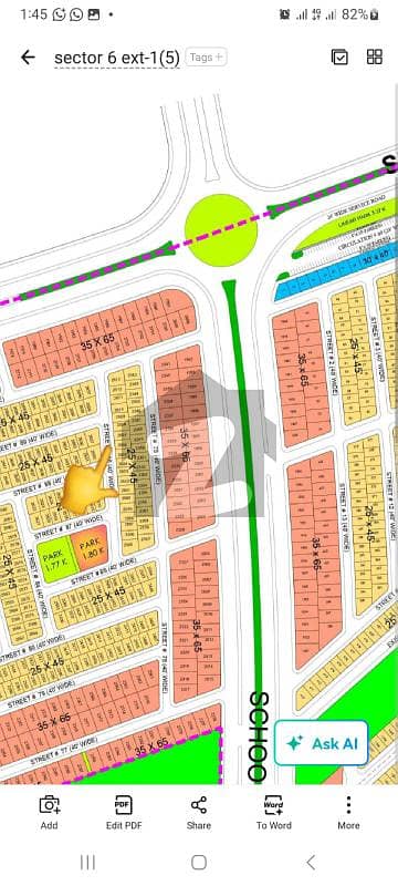 5 Marla Blue World City Plot For Sale