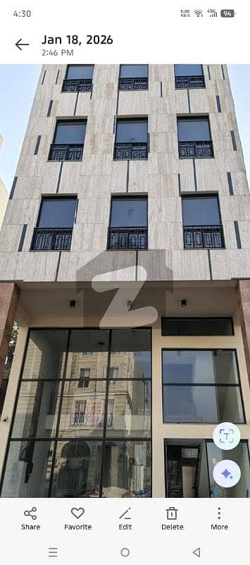 DHA phase 8 commercial Broadway 5 Marla brand new office building first floor with elevator for rent