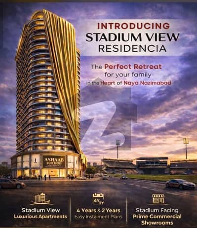 نیا ناظم آباد ۔ بلاک اے نیا ناظم آباد,کراچی میں 2 کمروں کا 4 مرلہ فلیٹ 1.55 کروڑ میں برائے فروخت۔