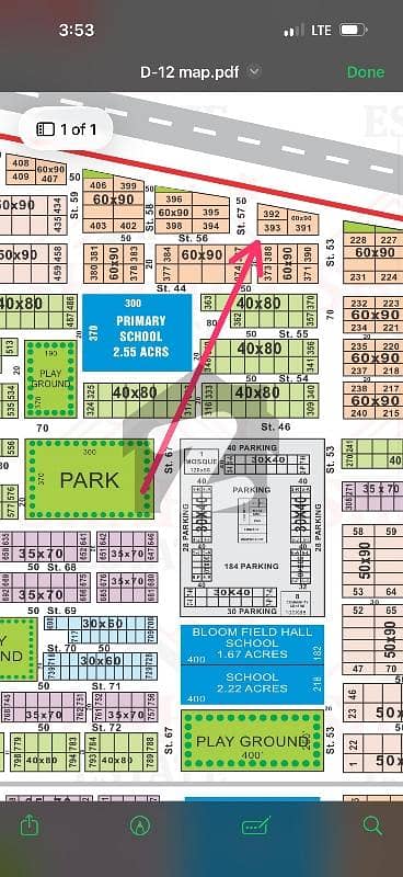 Beautifull location proper Corner with extra land 24 Marla plot for Sale