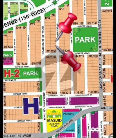 ڈی ایچ اے فیز 1 ۔ سیکٹر ایچ ڈی ایچ اے فیز 1,ڈی ایچ اے ڈیفینس,ملتان میں 2 کنال رہائشی پلاٹ 2.0 کروڑ میں برائے فروخت۔