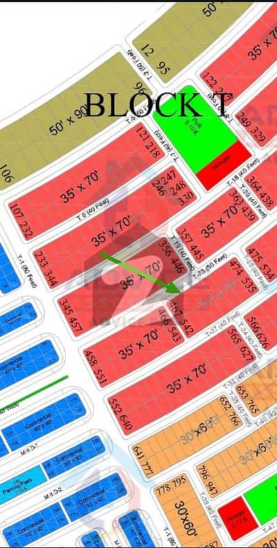 گلبرگ ریزیڈنشیا - بلاک ٹی گلبرگ ریزیڈنشیا,گلبرگ,اسلام آباد میں 10 مرلہ رہائشی پلاٹ 1.25 کروڑ میں برائے فروخت۔