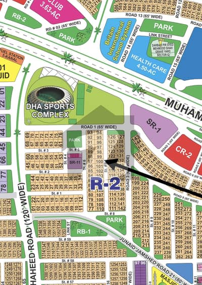 ڈی ایچ اے فیز 1 ۔ سیکٹر آر ڈی ایچ اے فیز 1,ڈی ایچ اے ڈیفینس,ملتان میں 1 کنال رہائشی پلاٹ 73.0 لاکھ میں برائے فروخت۔