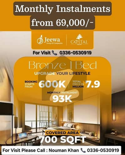 ٹاپ سٹی 1 - بلاک بی ٹاپ سٹی 1,اسلام آباد میں 1 کمرے کا 3 مرلہ فلیٹ 79.0 لاکھ میں برائے فروخت۔