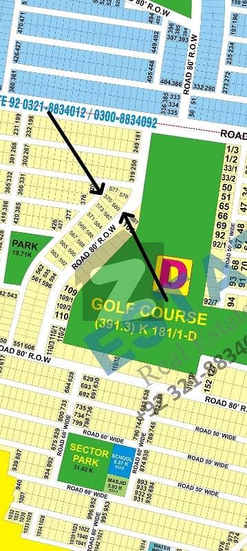 4 Kanal Facing Golf Course Plots For Sale