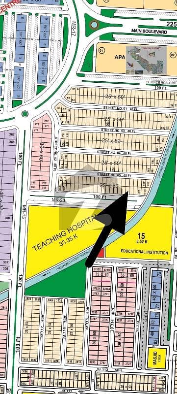 G Block main double road plot for sale