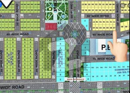 AL Ghafoor Green City Phase 1 Plot R-07 Corner + West Open