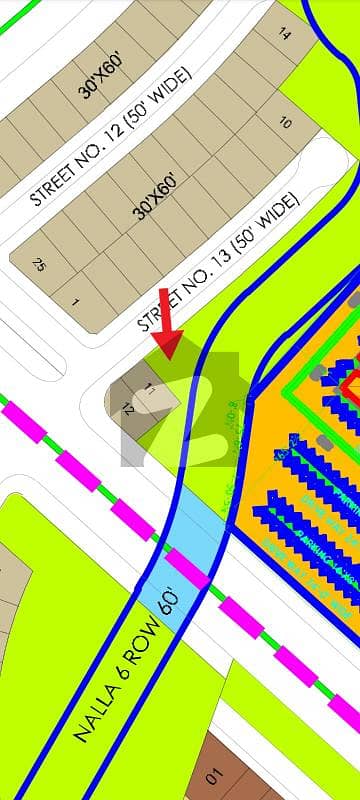 In possession, all dues paid. 4-Sides Open Plot For Sale In Bahira Enclave Sector J