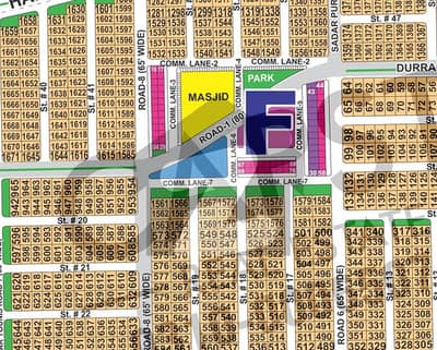 Prime 1 Kanal Plot in F-4 Sector Near Park, Masjid & Main Road DHA Multan