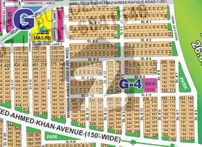 1 kanal Prime Plot for Sale in Sector G DHA Multan Phase 1