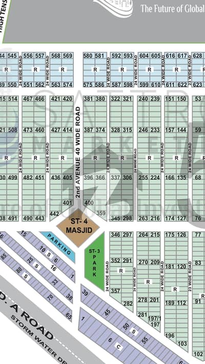 A Residential Plot Of 120 Square Yards In Saadi Garden - Block 5 Karachi