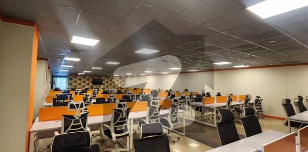 Main Road New Ready IT Office 3000 Sq Ft With AC , Power Backup ,Lift Etc For Rent In I-9