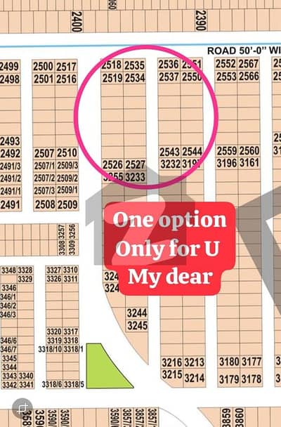 HOT LOCATION 100FT BACK ROAD LEVEL PLOT FOR SALE