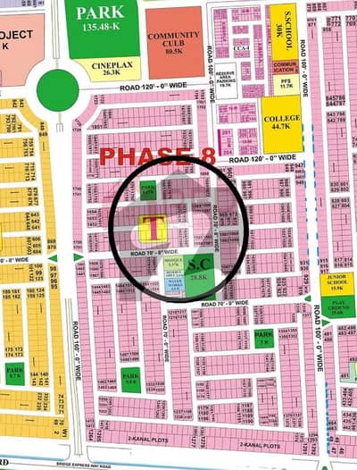 1 Kanal Ideal Location Plot, Near to main Broadway road, park & Mosque