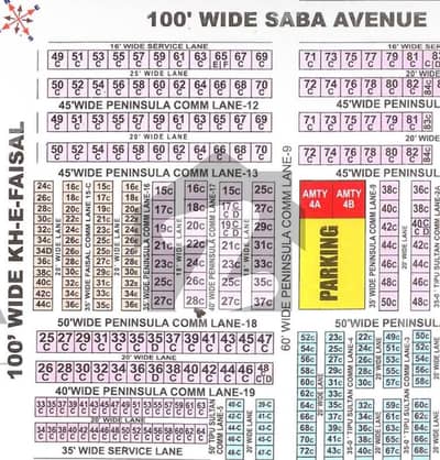 200 Square Yards Commercial Plot for Sale in Peninsula Commercial, DHA Phase 8 Zone E, Karachi
