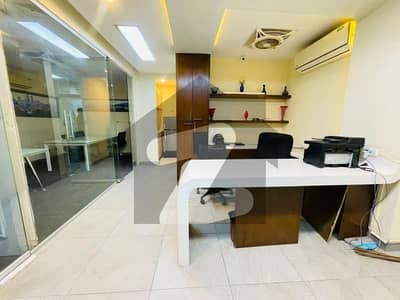 F-7 Fully Furnished 1000sqft Office, Glass Partition,AC"S Installed