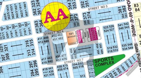 10 Marla Plot Phase 4 AA Top Location Near Mosque &