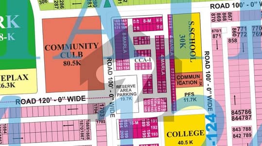 4 Marla Commercial Plot Available For SALE in CCA 1 Phase 8 T Block DHA Lahore